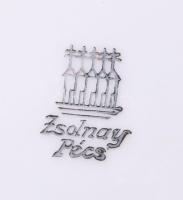 Zsolnay virágmintás váza. Jelzett, hibátlan, m: 14 cm