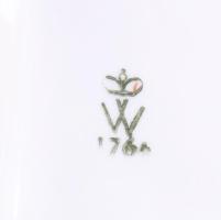 Wallendorf lovas amazon. Biszkvit és mázas porcelán, jelzett, hibátlan, 27x23 cm