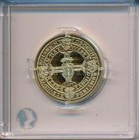 "Johann Georg 10 dukátos érméjének jelzett utánverete" aranyozott Ag (10g/0.999/25mm) kaps...