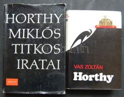 Vas Zoltán: Horthy + Horthy Miklós titkos iratai 2 db könyv