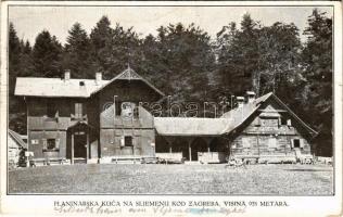 1924 Zagreb, Zágráb; Planinarska kuca na Sljemenu kod Zagreba / Sljeme tourist house, mountain rest house