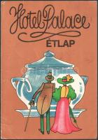 1961-1989 3 db régi étlap Körúti söröző, Hotel Palace stb