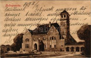 1917 Babapuszta, Aleksa Santic (Zombor); Fernbach kastély. Klösz György és Fia kiadása / castle (tűnyom / pinmark)