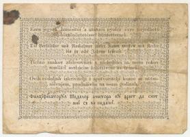 1848. 1Ft "Kossuth bankó" hátoldali szövegben sajtóhiba: a cirillbetűs román szöveg utolsó...