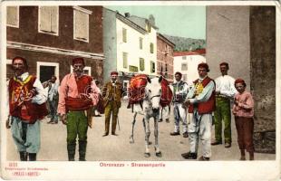 Obrovac, Obrovazzo; Strassenpartie / Croatian folklore, street view (EK)