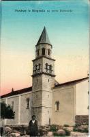 1917 Biograd na Moru, Tengerfehérvár, Zaravecchia; parish church's tower (EK)