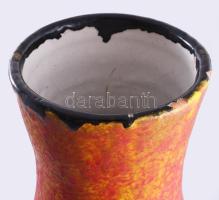 Tófej padlóváza, pattogzással, m: 51 cm