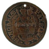 1706K-B Rézpoltúra "II. Rákóczi Ferenc" Körmöcbánya (2,42g) T:VF ly. Hungary 1706K-B Poltura Cu "Francis II Rákóczi" Kremnitz / Kremnica (2,42g) C:VF hole Huszár: 1549., Unger II.: 1139.a