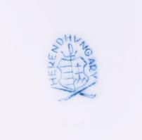 Herendi Apponyi purpur mintás váza, jelzett, hibátlan, m: 15 cm