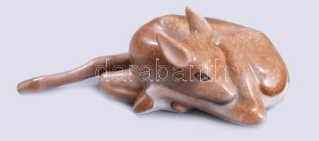 Herendi őzgida, jelzett, hibátlan, h: 9 cm