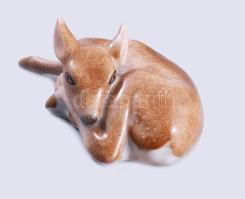 Herendi őzgida, jelzett, hibátlan, h: 9 cm