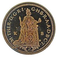 DN "Magyar aranypénzek utánveretben - Mária Terézia 2 dukát 1765" aranyozott Ag emlékérem kapszulában, tanúsítvánnyal (5,5g/0.999/25mm) T:AU (eredetileg PP) patina