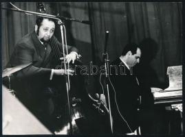 Pege Aladár és Szakcsi Lakatos Béla jazzt játszik 24x16 cm