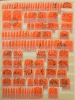 1938 Szent István III. sor sok példányos főleg bélyegzett készlete, közte szép bélyegzések, 24 lapos...