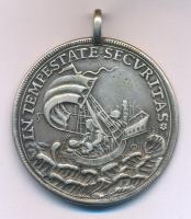 1900 k. "Szent György érem" fémjelzett Ag érem füllel (21,79g/0.800/44mm) T:XF,VF
Hungary...