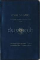 Izrael 1979. 1a-5L (7xklf) forgalmi sor műbőr tokban T:UNC Israel 1979. 1 Agora - 5 Lirot (7xdiff) coin set in faux leather case C:UNC