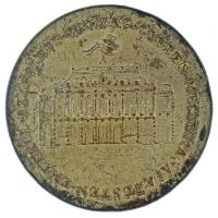 1865. "Az 1865. évi Országgyűlés megnyitása" ezüstözött bronz emlékérem "ÉLJEN A HAZA - ES LEBE DAS VATERLAND / EMLÉKÜL AZ 1865. ÉVI ORSZÁG GYÜLÉS MEGNYITÁSÁRA PESTEN" (38mm) T:XF patina, kopott ezüstözés / Hungary 1865. "Opening of the 1865 Parliament" silver plated bronze commemorative medal (38mm) C:XF patina, worn silvering