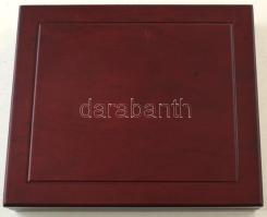 Mahagóni érmetartó kazetta bársonybéléssel, 1db beépített + 1db kivehető tálcával, összesen 12db ~50...