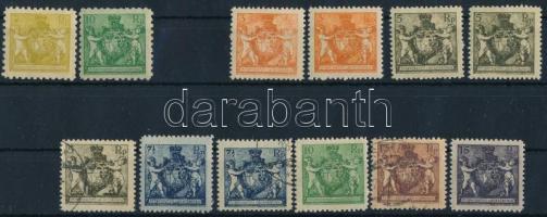 Liechtenstein 1921 Mi 45-52 12 érték / values (Mi EUR 454.-)