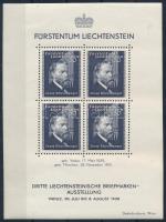 Liechtenstein 1938 Mi blokk 3 (Mi EUR 100.-)