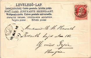 1908 A Magyar Királyi Posta bélyegei, címer / Hungarian stamps and coat of arms. Ottmar Zieher Phila...