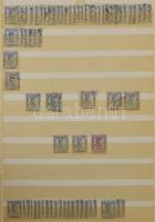 1915 Hadisegély (II.) bélyegek sok példányos készlete, főleg bélyegzetten, szépen rendezve 16 lapos A/4 berakóban