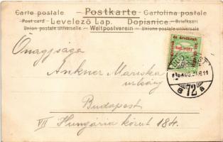 1916 Christmas. Art Nouveau, litho s: Kieszkow