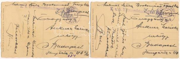 2 db RÉGI olasz művészlap: gyerekek. Series 327. / 2 pre-1945 Italian children art postcards s: V. C...