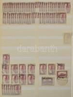 1919-1920 Magyar tanácsköztársaság (I.) és Búzakalász sor több példányos készlete szépen rendezve, k...