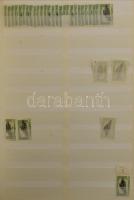 1919-1920 Magyar tanácsköztársaság (I.) és Búzakalász sor több példányos készlete szépen rendezve, k...