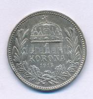 1915KB 1K Ag "Ferenc József" T:XF,VF kis patina, kis ph. Adamo K5