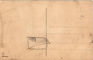 Fräulein, darf ich's wagen? / Walter E. Disney art postcard, Mickey and Minnie Mouse (EB)