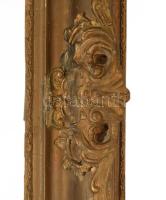 Nagyméretű blondel képkeret, sérült, befoglaló méret 87x69 cm /// KIZÁRÓLAG SZEMÉLYES ÁTVÉTEL, NEM P...