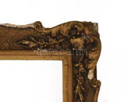 Nagyméretű blondel képkeret, sérült, befoglaló méret 70x50 cm /// KIZÁRÓLAG SZEMÉLYES ÁTVÉTEL, NEM P...