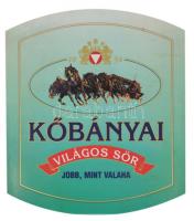 Kőbányai világos sör és Arany ászok műanyag reklámtábla, 98x86 cm alatt, egyik sérült /// KIZÁRÓLAG SZEMÉLYES ÁTVÉTEL, NEM POSTÁZZUK! / ONLY PERSONAL COLLECTION AT OUR OFFICE!