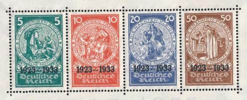 Deutsches Reich 1933 10 éves a német Nothilfe blokk Mi 2 (Hungárika: Szent Erzsébet motívum) (Mi EUR...