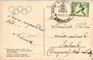 1936 Berlin, Olympischen Spiele, Kunstspringer im Olympia Stadion / 1936. évi nyári olimpiai játékok...