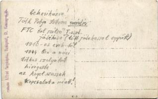 Az FTC Ferencváros játékosai, köztük Tóth Potya István (1891-1945). Pobuda Alfréd fényképész felvéte...