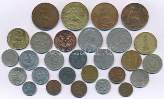 Vegyes 28db-os érme tétel, közte néhány 1950 előtti darab is T:vegyes