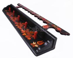 Tányértartó polc. Harta, 20. sz. első harmada, javított, 90x27 cm /// KIZÁRÓLAG SZEMÉLYES ÁTVÉTEL, N...