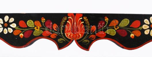 Tányértartó polc. Harta, 20. sz. első harmada, javított, 90x27 cm /// KIZÁRÓLAG SZEMÉLYES ÁTVÉTEL, N...