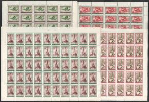 1955 Felszabadulás (III.) hajtatlan teljes ívsor, vízjelre átnézetlen! Nagyon ritka! (50.000+)