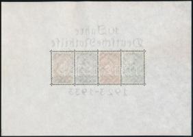 1933 10 éves a német Nothilfe blokk Mi 2 (Hungárika: Szent Erzsébet motívum) (Mi EUR 6.000.-) a bély...