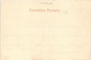 Zadar, Zara; Piazzetta Marina / square, street, shops. Libr. Pietro Stauber (vágott / cut)