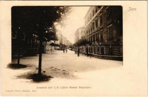 Zadar, Zara; Stradone dell' I.R. Ufficio Postale Telegrafico / post and telegraph office. Libr. Pietro Stauber