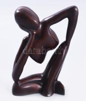 Groteszk akt. Műgyanta szobor, jelzés nélkül. 15 cm