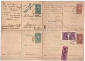 1941-1945 28 db magyar második világháborús zsidó KMSZ (közérdekű munkaszolgálatos) tábori posta több munkatáborból a Holländer családnak címezve. Judaika / 28 WWII Hungarian letters between Jewish labor servicemen and a family, sent from different camps. Judaica