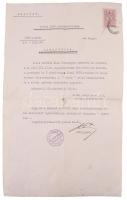 1939 Vitézi cím használatára és vitézi jelvény viselésére jogosító igazolvány. Korabeli hivatalos má...