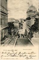 1901 Pola, Pula; Sternwarte-Strasse / street view. Dr. Trenkler &amp; Co. (EM)