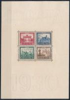 1930 IPOSTA blokk Mi 1 luxus minőség. Sign: Schlegel (Mi EUR 1.600.-)
